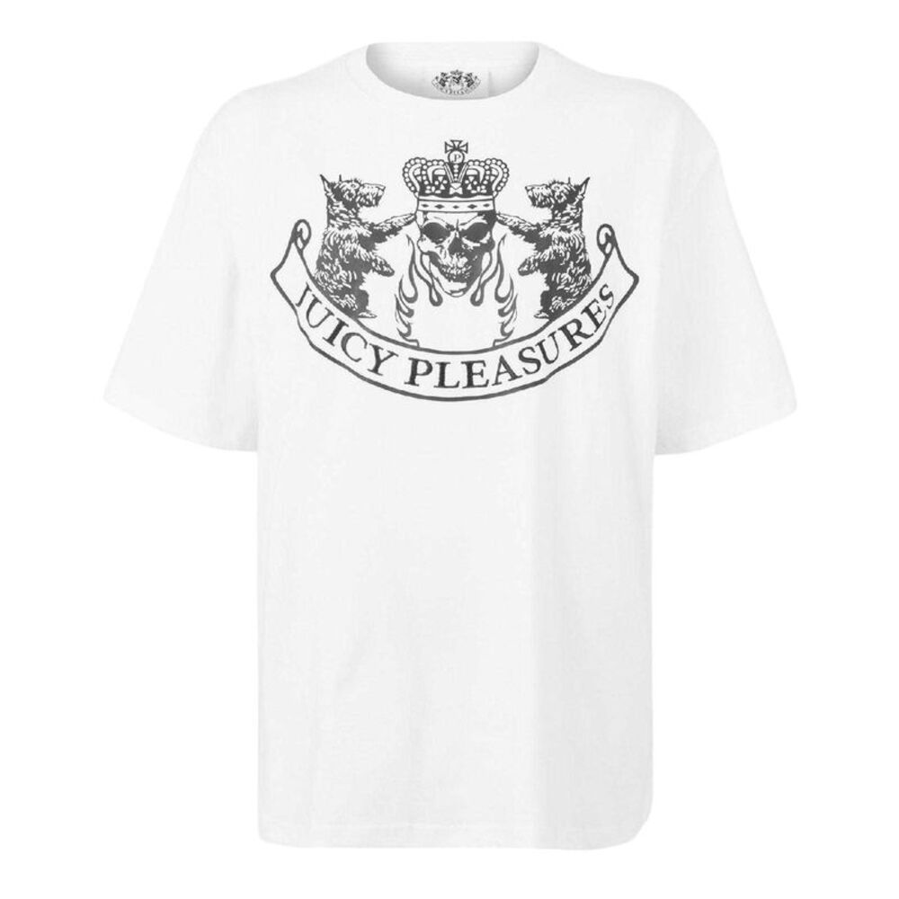 Juicy Couture Unisex Adult Boxy T-Shirt / White